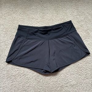 Lululemon speed up mid-rise lined short 4”, size 6 black